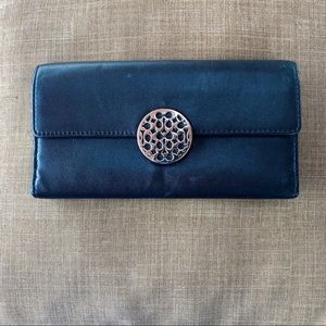 Coach Tri-Fold Black Wallet